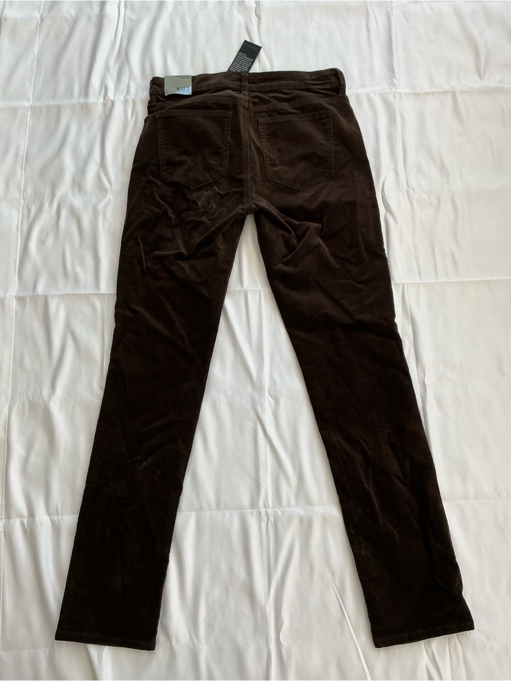 Kut from the Kloth Skinny Corduroy Jeans in Dark Brown